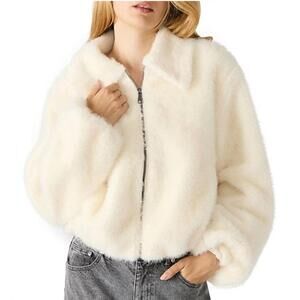 NEW STEVE MADDEN evanie coat in cream